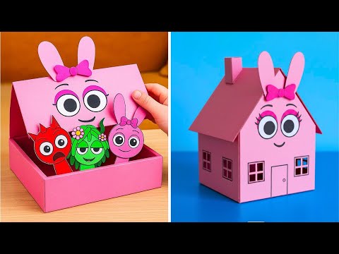 AMAZING Cardboard Houses and DIY Projects with Pinky💖🏠