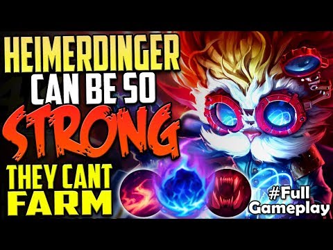HEIMERDINGER CAN BE SO STRONG | THEY CANT FARM | Heimerdinger vs Teemo TOP Lane SEASON 8 Gameplay