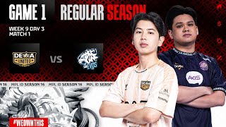 DEWA UNITED ESPORTS vs EVOS | Regular Season Week 9 Day 3 | Game 1 | #MPLIDS16