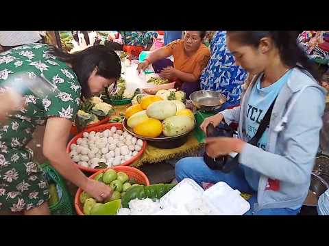 Amazing Food Tour In Kandal Market - Cambodian Market Food View