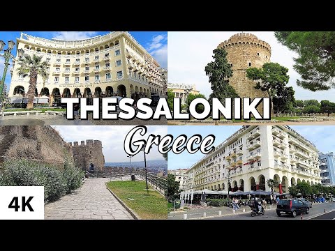 City Tour em TESSALONIKI / Grécia [ 4K ]
