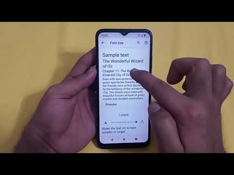 font size Moto G8 power lite, Moto G8 power lite mein font size change Karen