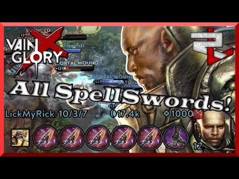 Going All SpellSword In Rank! Vainglory 5v5