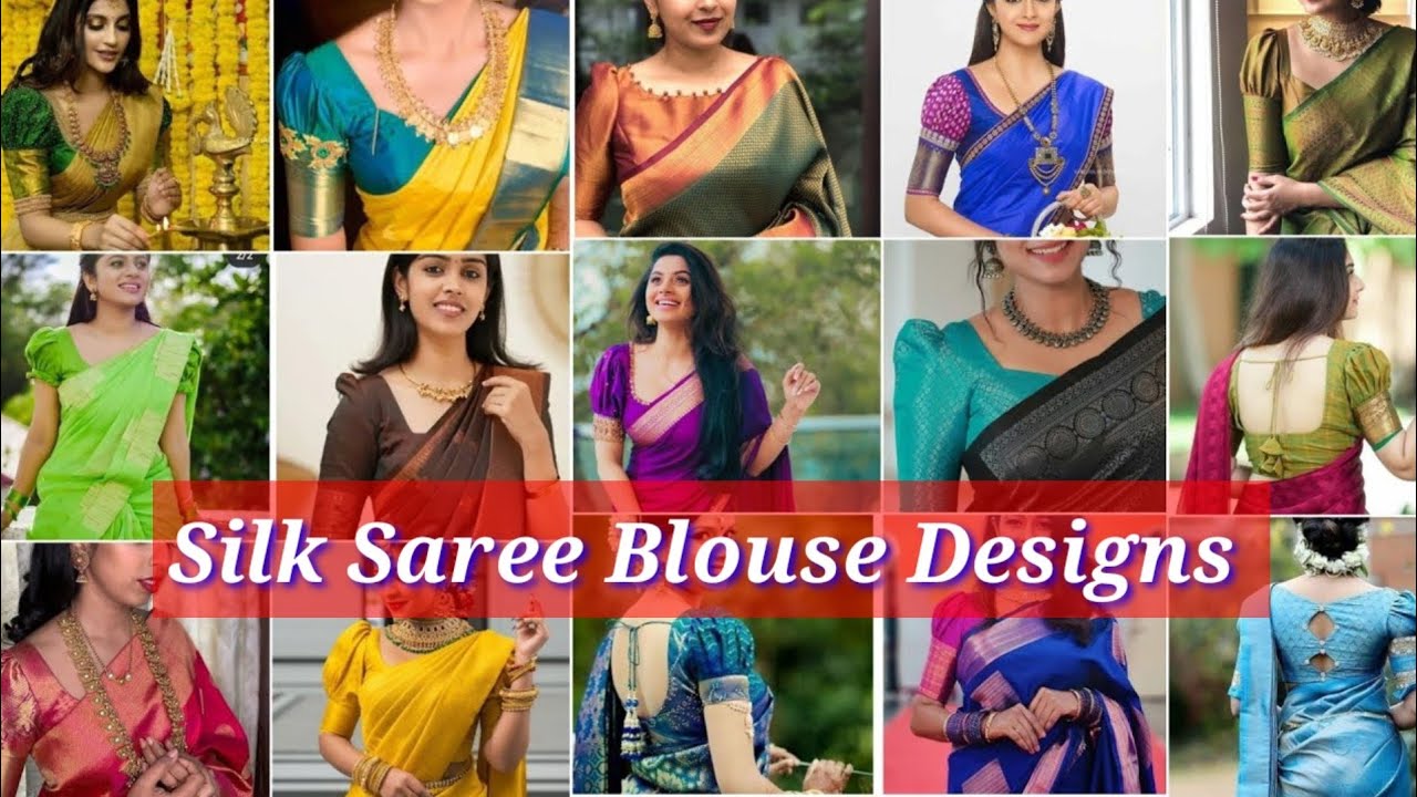 😍😍|| silk saree blouse designs ||blouse designs new model || blauj dizain || blouse sleeves design