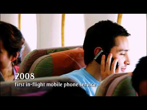 In-flight mobile phone service launch | Milestone series - 2008 | Emirates Airline