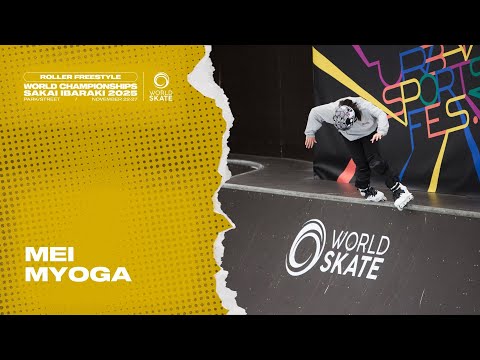 Mei Myoga - Japan - Roller Freestyle World Championships  Sakai 2025