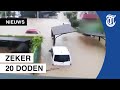 Chaos en doden in Japan door noodweer