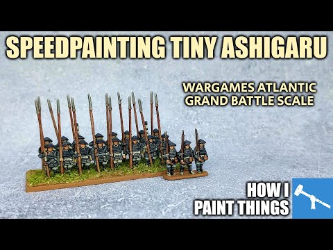 Grand Battle Scale Ashigaru - Speedpaints on 10mm Figures [How I Paint Things]