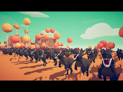 Legacy Faction Units VS 100x Raptors | Totally Accurate Battle Simulator