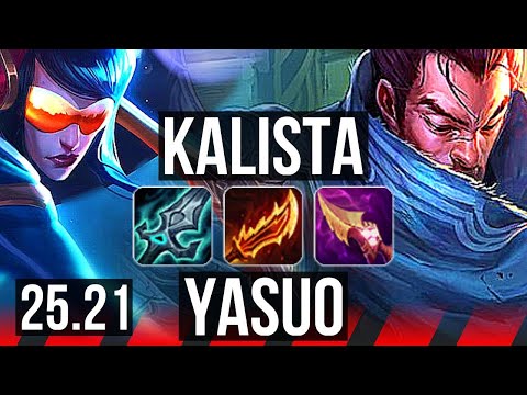 KALISTA vs YASUO (TOP) | Dominating | EUW Diamond | 25.21