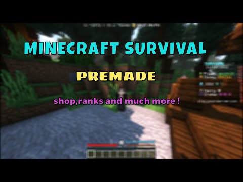 Minecraft Premade Survival/SMP Server Download | Shops , custom terrain , rtp , ranks 1.18.2