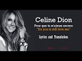 Céline Dion Pour Que Tu M Aimes Encore Lyrics And Translation