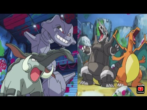 [Pokemon Battle] - Steelix & Donphan Vs Aggron & Charizard 
