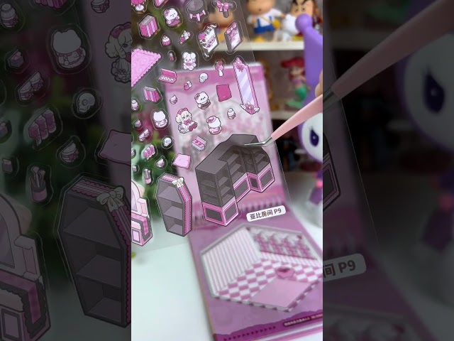 Vídeo relacionado con ASTARON 20 sets Libro terapéutico de pegatinas 3D para adultos, crea tu propia mini tienda acogedora, pegatinas en miniatura con dibujos animados para niñas, alivia el estrés y pasa el rato