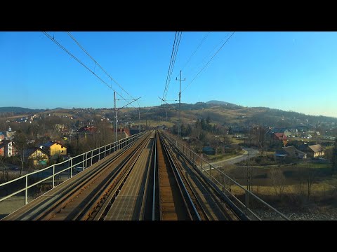Cabview 4K EU07-045 TLK 35100 "Małopolska" Muszyna - Kraków Główny + sound - 25.01.2020