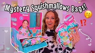 OPENING 10 *NEW* MYSTERY SQUISHMALLOWS BLIND BAGS!!😱✨🎀⁉️ (RARE RAINBOW PIG HUNT!!🫢🤞🏻🌈)