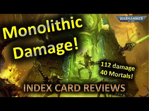 CRAZY Monolith damage in 10th edition : Warhammer 40k necrons