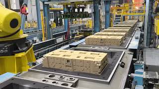 Foundry uses robots to automatically set cores