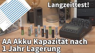 Selbstentladung von AA Akku nach 1 Jahr, sind Eneloop Akkus wirklich so gut?