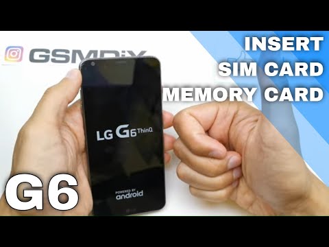 LG G6 How to Insert SIM Card or Micro SD Card