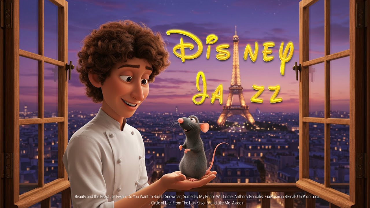 [Disney Jazz Playlist] ✨ – Relaxing Jazz & Bossa Nova Covers of Iconic Disney & Pixar Songs 🏰