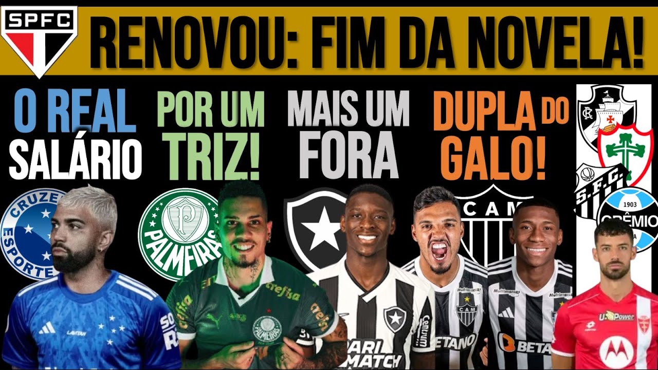SALÁRIO DO GABI NO ZÊRO! PRESSA POR PAULINHO! SP SEGURA TITULAR! LH FORA! GALO, PABLO MARÍ, PEIXE E+