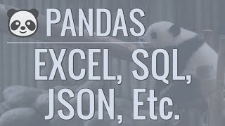 Write Excel -（00:06:15 - 00:10:42） - Python Pandas Tutorial (Part 11): Reading/Writing Data to Different Sources - Excel, JSON, SQL, Etc
