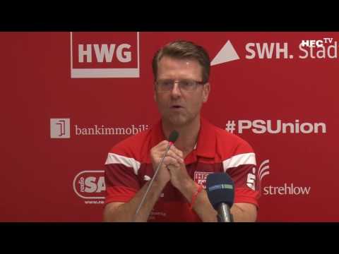 FSA Pokal 2. Runde: Pressekonferenz vor dem Spiel 1. FC Weißenfels - Hallescher FC