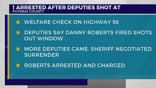 Man arrested for attempted murder after shots fired at Putnam County deputies