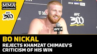 Bo Nickal Rejects Khamzat Chimaev's Criticism of His Win | UFC 300 | MMA Fighting