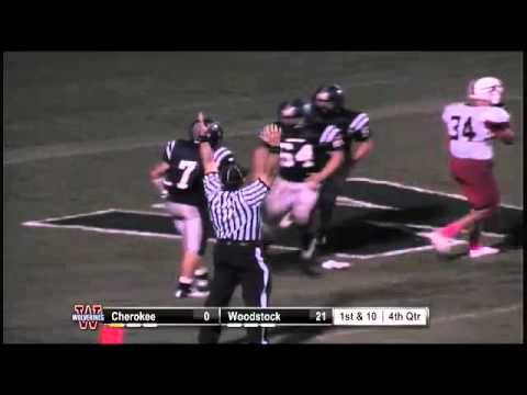 Max Keeton runs for a TD against Cherokee High