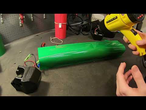 How to add large heat shrink tubing to batterypacks