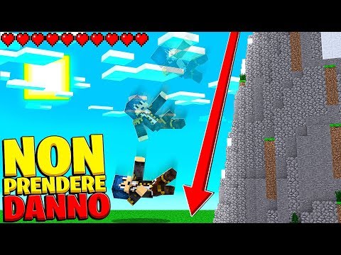 GIOCA A MINECRAFT MA NON PRENDERE DANNO! *NON CADERE*
