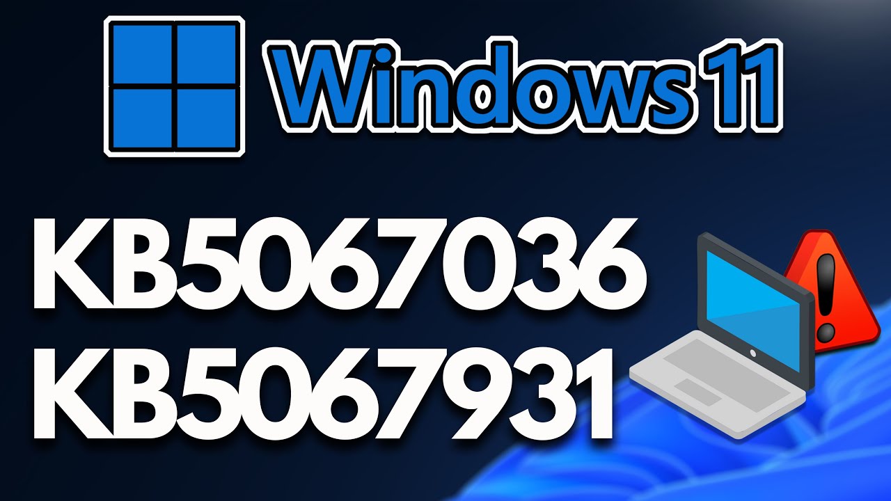 Error al INSTALAR o descargar la actualización KB5067036/KB5067931 en Windows 11