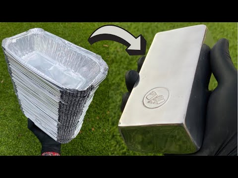 Takeaway Tray Trash To Treasure - Perfect Mirrored Bar - ASMR Metal Melting - BigStackD Casting