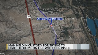 NM man accused of trying to light his home on fire with kids inside will stay in jail