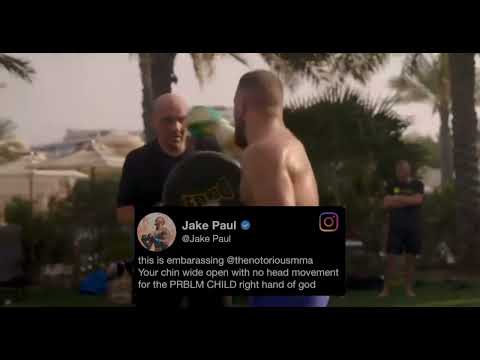Conor McGregor responds to Jake Paul " Jackass "