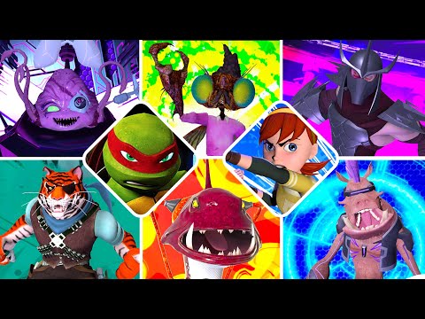 Teenage Mutant Ninja Turtles Arcade: Wrath of the Mutants ALL BOSSES