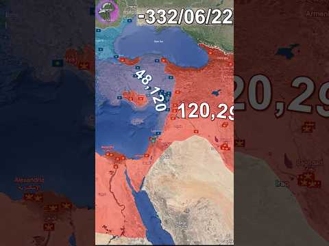Alexander the Great's Wars in 1 minute using Google Earth