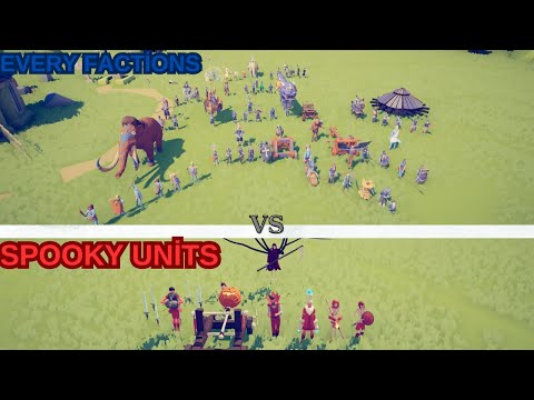 SPOOKY UNİTS VS EVERY FACTİONS/Totally Accurate Battle Simulator