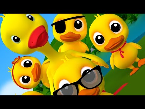 cinque piccole anatre rima | filastrocche per bambini | canzoni in età prescolare per bambini