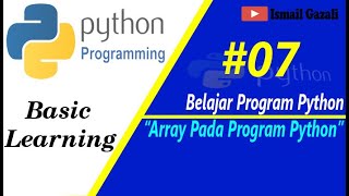 Array Pada program Python #BelajarPython #Part7