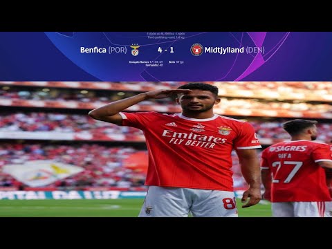 SL Benfica Lisabona 4-1 FC Midtjylland Herning