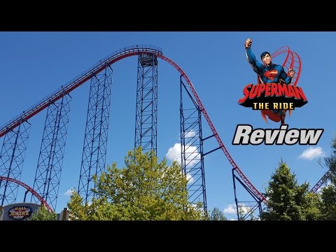 Video review of Superman the Ride by Theme Park Crazy