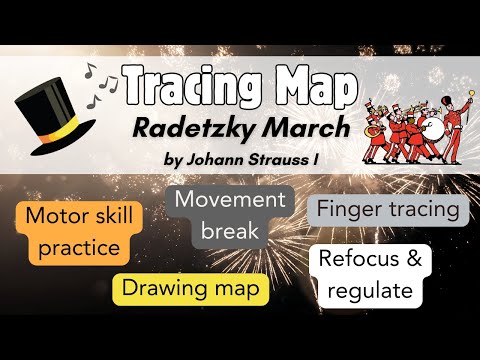 Musical Tracing Map - Radetzky March - Classical Music Brain Break and Movement Activity