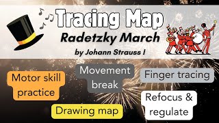 Musical Tracing Map - Radetzky March - Classical Music Brain Break and Movement Activity