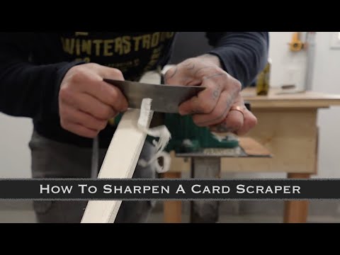 Sharpen a Card Scraper the Easy Way