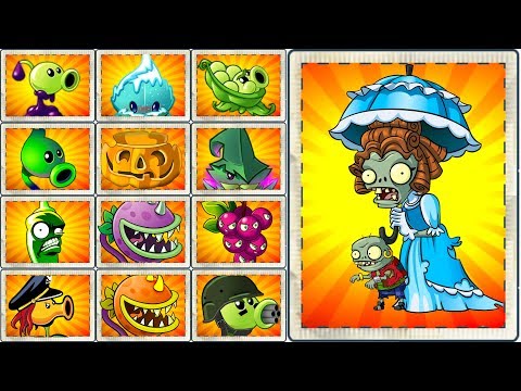 Every Plant Power-Up! vs PARASOL ZOMBIE in NEW Plants vs Zombies 2
