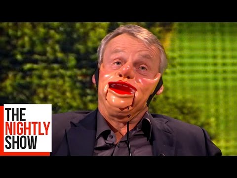 Nina Conti Turns Martin Clunes Into A Ventriloquist Dummy | The Nightly Show