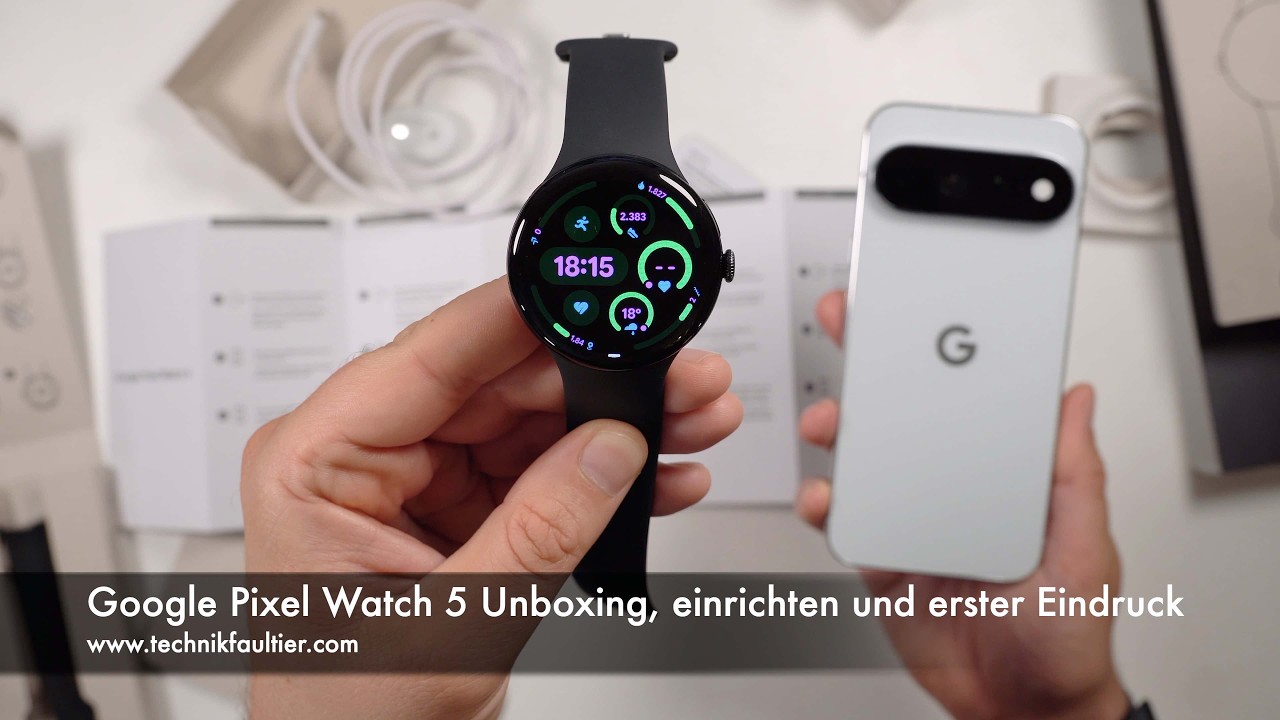 Google Pixel Watch 5 Unboxing, einrichten und erster Eindruck